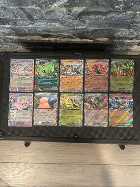 Pokémon EX card lot of 10 Holo Trading Cards from Prismatic Evolutions Set M/NM